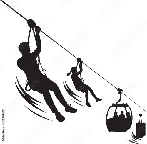 Climber Rappelling Down Cliff Silhouette

Extreme Rappelling Action Vector Scene

Mountain Rappelling Gear Silhouette Design

Rappeller Hanging on Rock Face Vector Art

Vertical Descent Adventure Silh