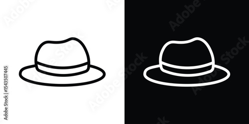 Hat icon filled flat sign concept for web design.