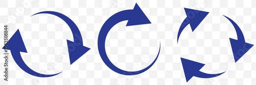 circle arrow icon set. Red circular arrow icon, refresh, reload arrow icon symbol sign. Red Reload vector icon set. repeat vector. restart or reset sign. Repeat cycle symbol. Red rotation arrow. 