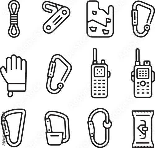 Climber Rappelling Down Cliff Silhouette

Extreme Rappelling Action Vector Scene

Mountain Rappelling Gear Silhouette Design

Rappeller Hanging on Rock Face Vector Art

Vertical Descent Adventure Silh