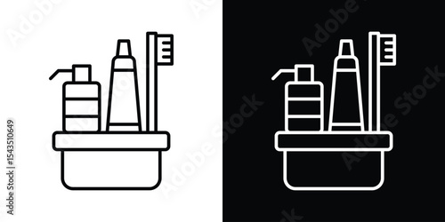 hygiene kit icon filled flat sign concept for web design.
