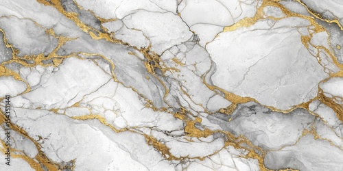 Elegant white marble with golden veins luxurious texture and background