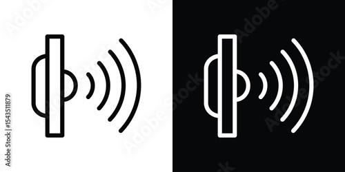 Infrared icon filled flat sign concept for web design.