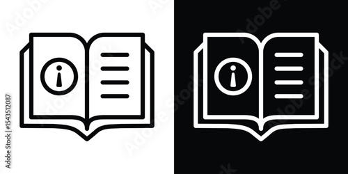 Instruction icon filled flat sign concept for web design.