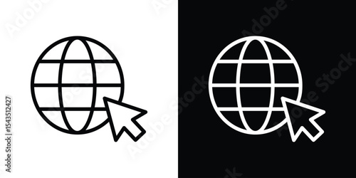 Internet icon filled flat sign concept for web design.