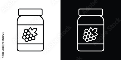 Jam icon filled flat sign concept for web design.