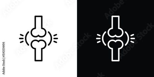 Joint icon filled flat sign concept for web design.