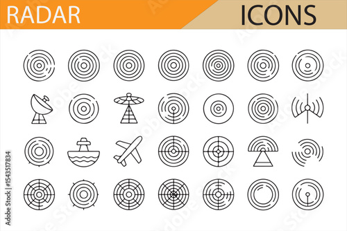 Radar Icons for Communication Systems with Air, Water, and Detection Applications