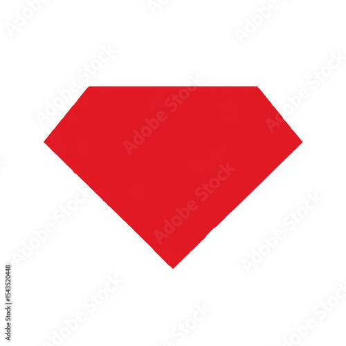 Free Download Bold Red Diamond on White Backdrop

 - GFXLoad