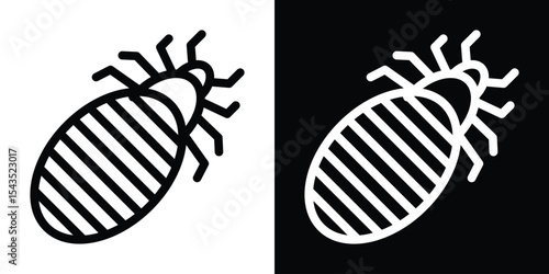 Louse icon filled flat sign concept for web design.