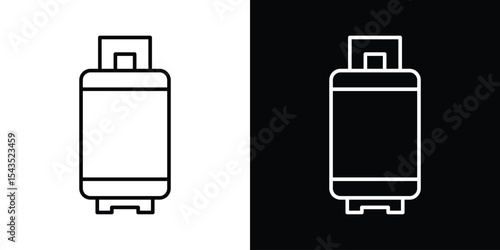 LPG icon filled flat sign concept for web design.