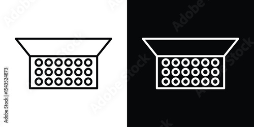 Makeup palette icon filled flat sign concept for web design.