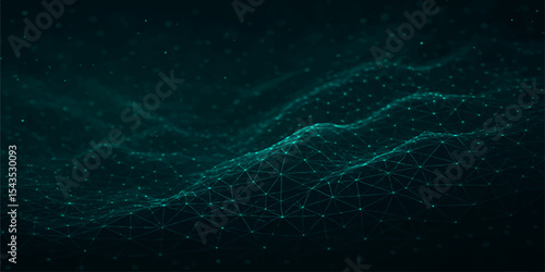 Abstract blue background with glowing lines and particles creating a dynamic, futuristic space and energy design
