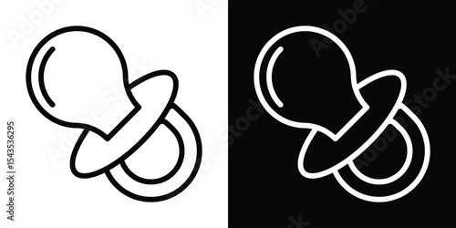 Nipple icon filled flat sign concept for web design.