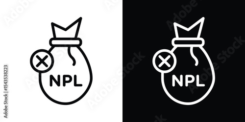 NPL icon filled flat sign concept for web design.