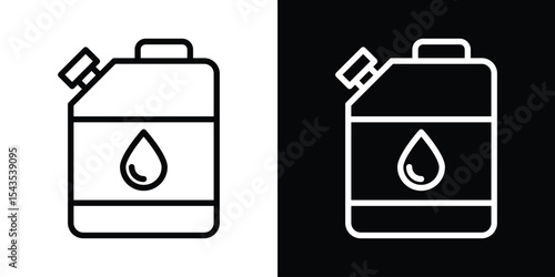 Oil can icon filled flat sign concept for web design.