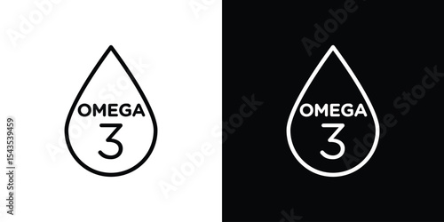 Omega icon filled flat sign concept for web design.
