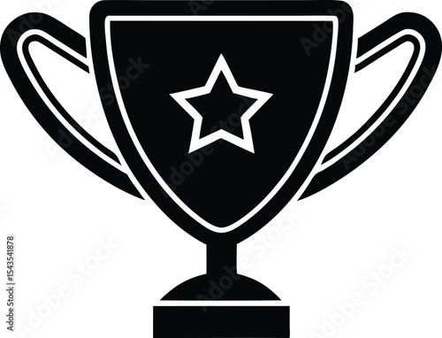 winners cup vector icon.