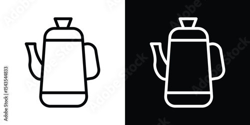 Percolator icon filled flat sign concept for web design.