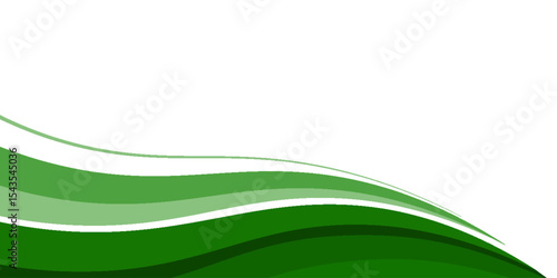 Abstract green wave background. green background