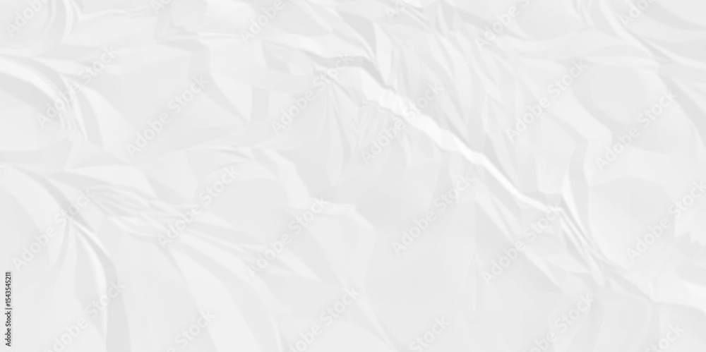 Obraz premium White crumpled paper texture. White wrinkled paper texture. White paper texture. White crumpled and top view textures can be used for background of text or any contents. 