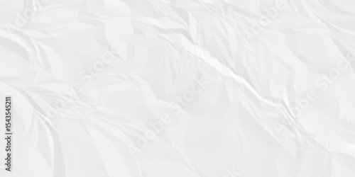 White crumpled paper texture. White wrinkled paper texture. White paper texture. White crumpled and top view textures can be used for background of text or any contents.	