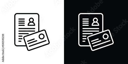 Personal documents icon filled flat sign concept for web design.