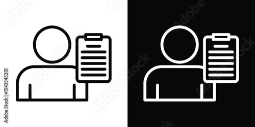 Personality characteristics icon filled flat sign concept for web design.