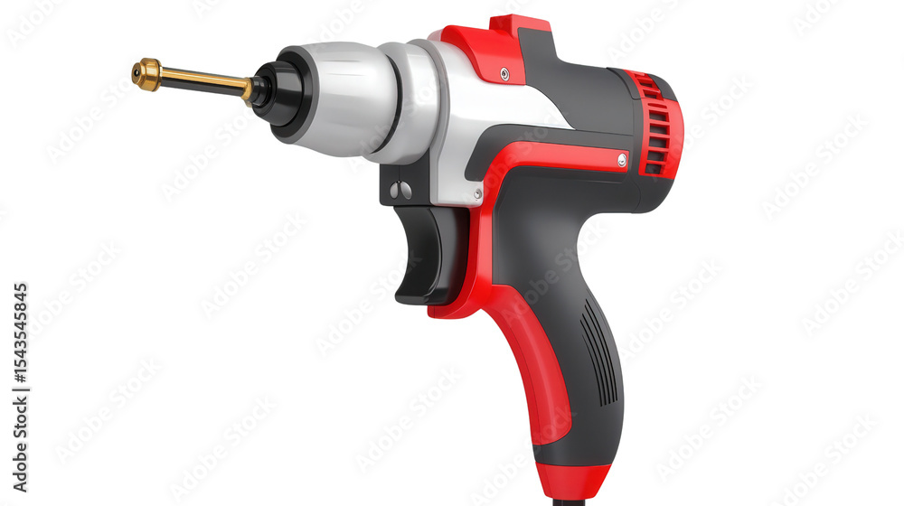 Pneumatic paint sprayer with digital flow control Transparent background, PNG file Pneumatic paint sprayer with digital flow control Transparent background, PNG file