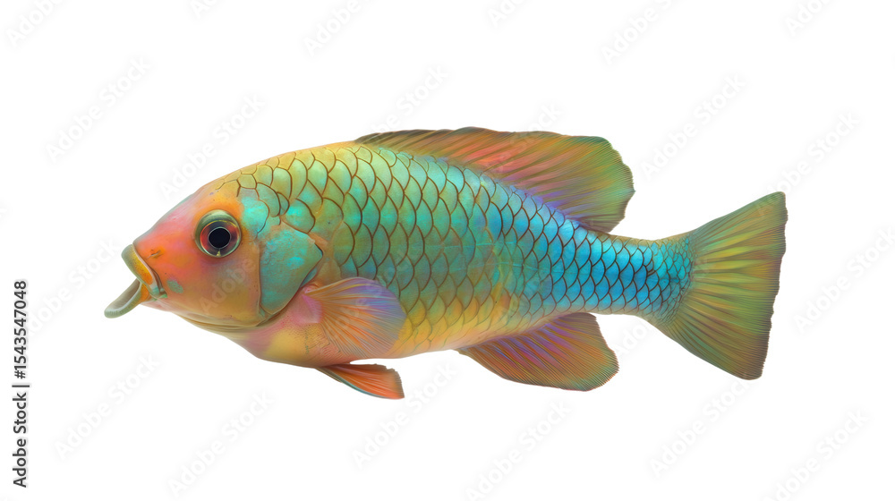 Parrotfish with beak-like mouth, Transparent background, PNG file Parrotfish with beak-like mouth, Transparent background, PNG file