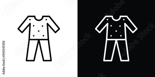 Pijama icon filled flat sign concept for web design.
