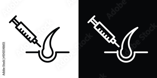 Platelet rich plasma icon filled flat sign concept for web design.