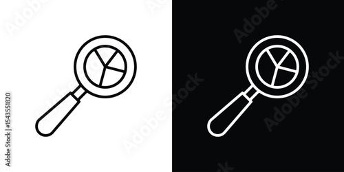 Prediction icon filled flat sign concept for web design.