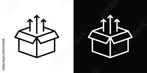 Product release icon filled flat sign concept for web design.