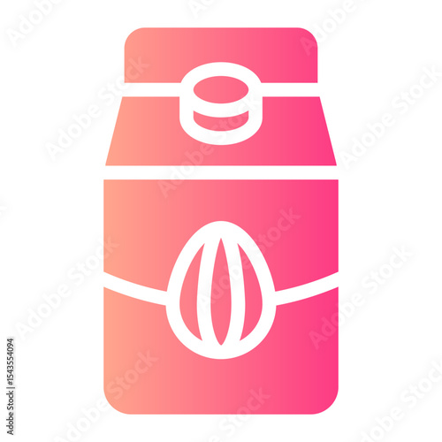 almond milk gradient icon