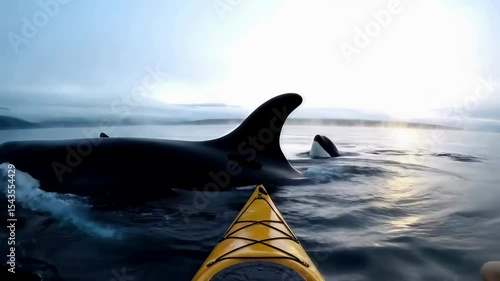 A pod of orcas