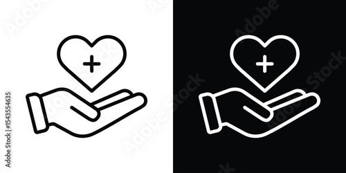 Quality of life icon filled flat sign concept for web design.