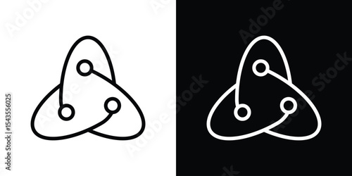 React icon filled flat sign concept for web design.