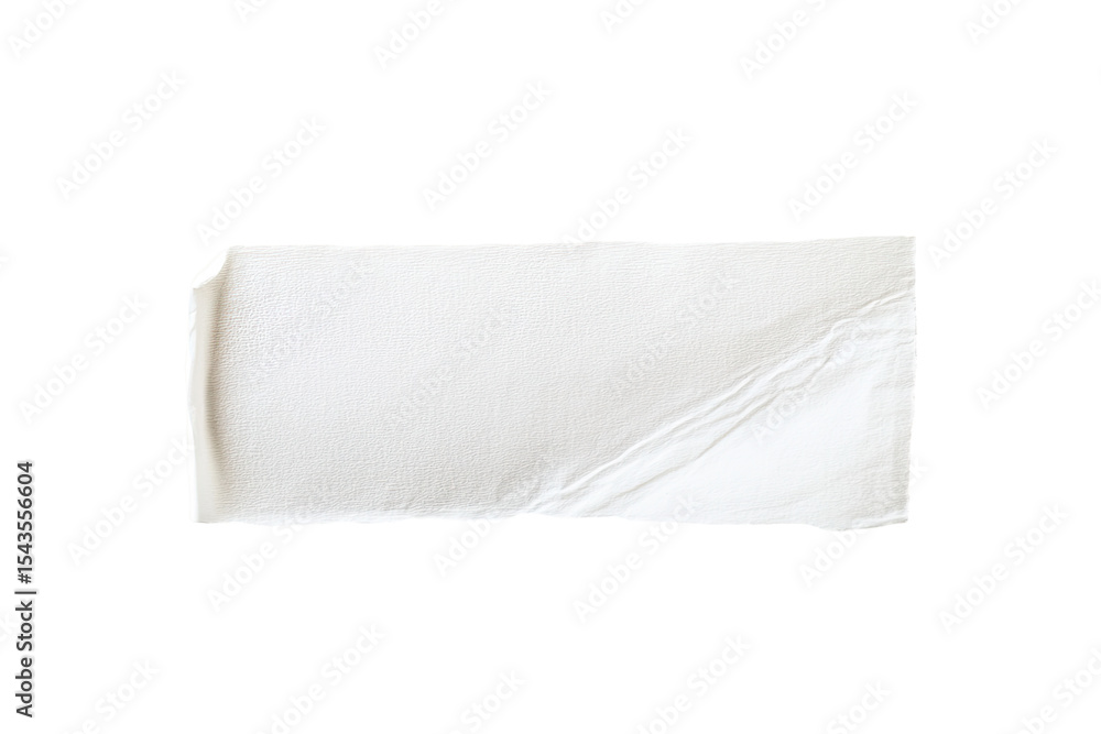 Blank white rectangle, wrinkled Blank white rectangle, wrinkled