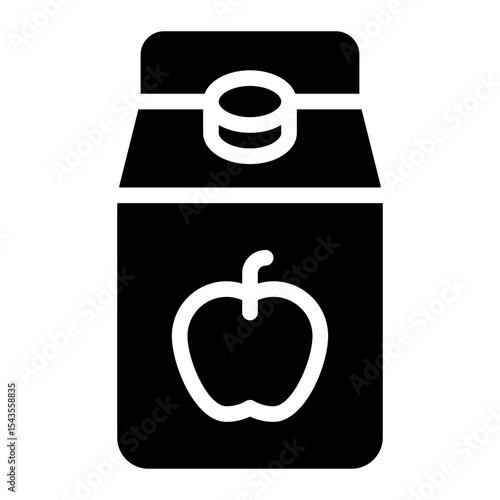apple juice glyph icon