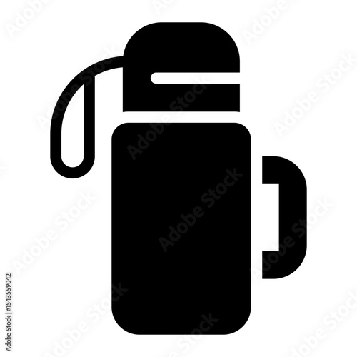 thermos glyph icon