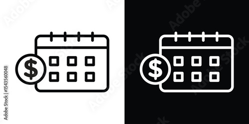 Salary day icon filled flat sign concept for web design.