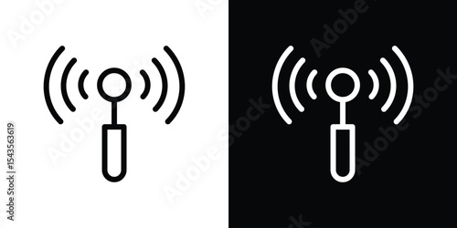 Sensor icon filled flat sign concept for web design.