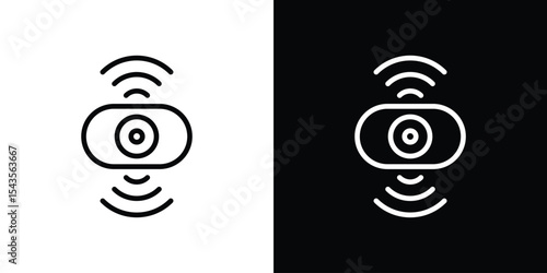 Sensor icon filled flat sign concept for web design.