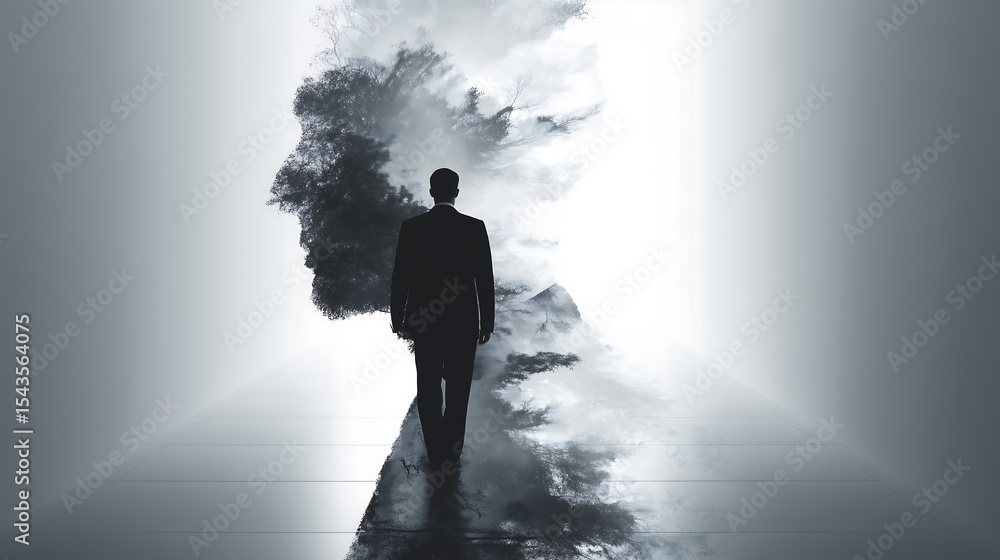 Obraz premium leadership concept background