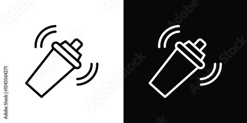 Shaker icon filled flat sign concept for web design.