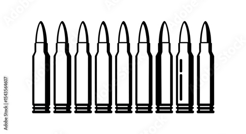 A Collection of Nine Stylized Castle Illustrations Depicting Various Architectural Designs and Historical Eras Through Simplified Black and White Drawings