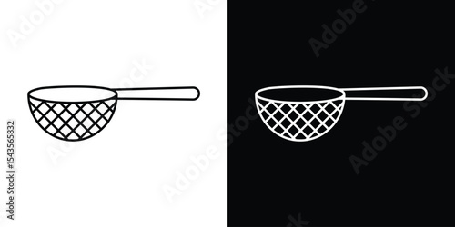 sieve icon filled flat sign concept for web design.