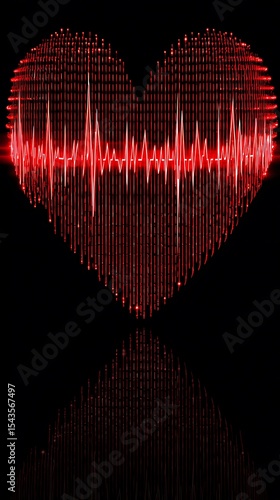 Heartbeat graphic art