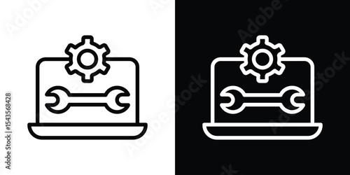 Software Engineering icon filled flat sign concept for web design.